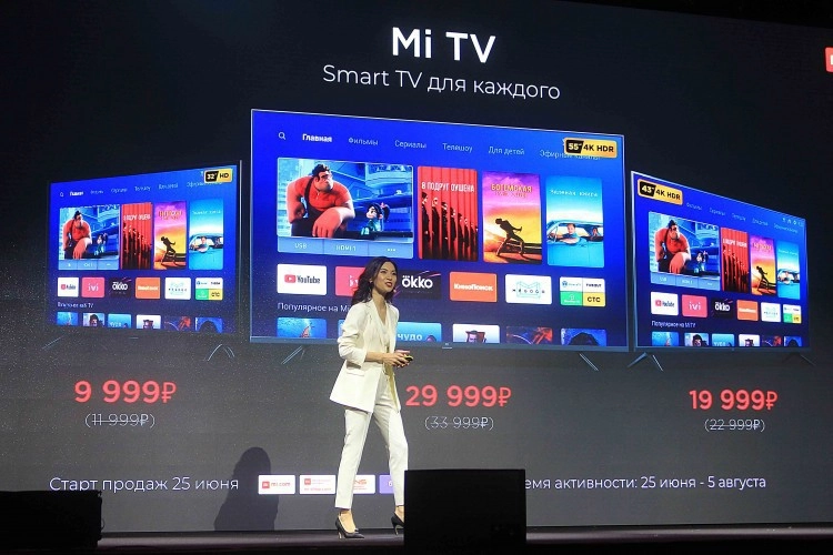 Презентация Xiaomi Mi TV в Росии