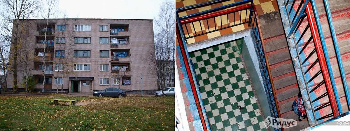 То самое общежитие и лестничный проем