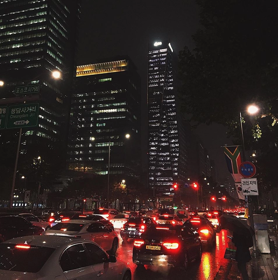 Сеул деловой. Вечерний — место: 강남구 Gangman.