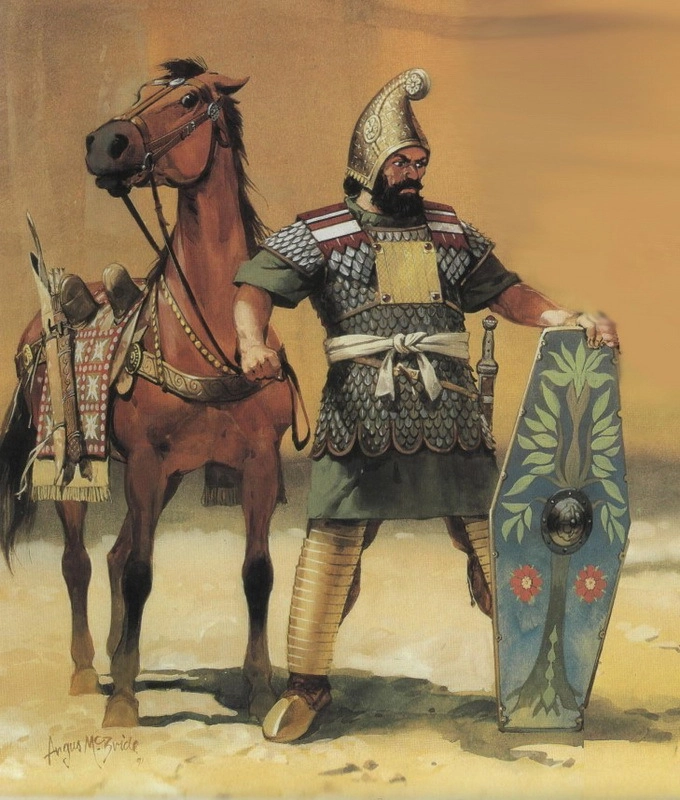 Конный лучник, отборная часть армии Ирода. Реконструкция Ангуса МакБрайта.