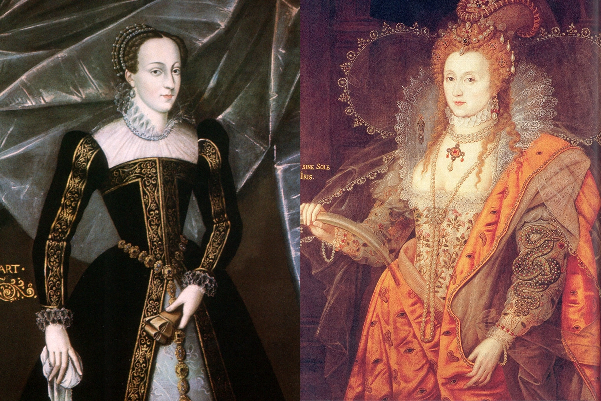 Мария Стюарт и Елизавета I.