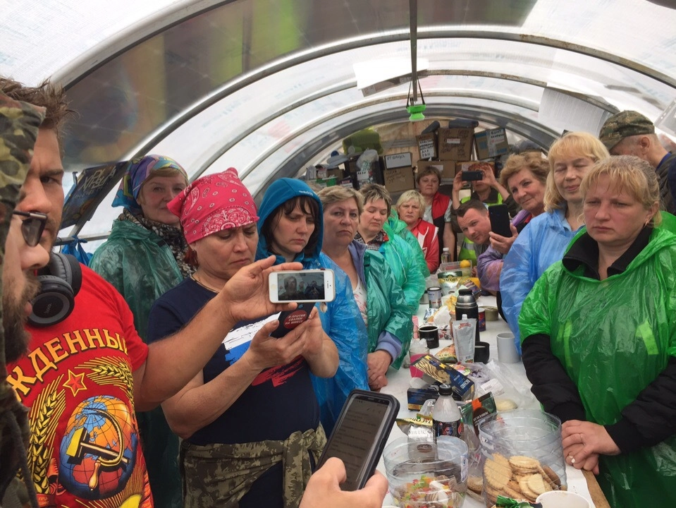 Импровизированный концерт во время дождя