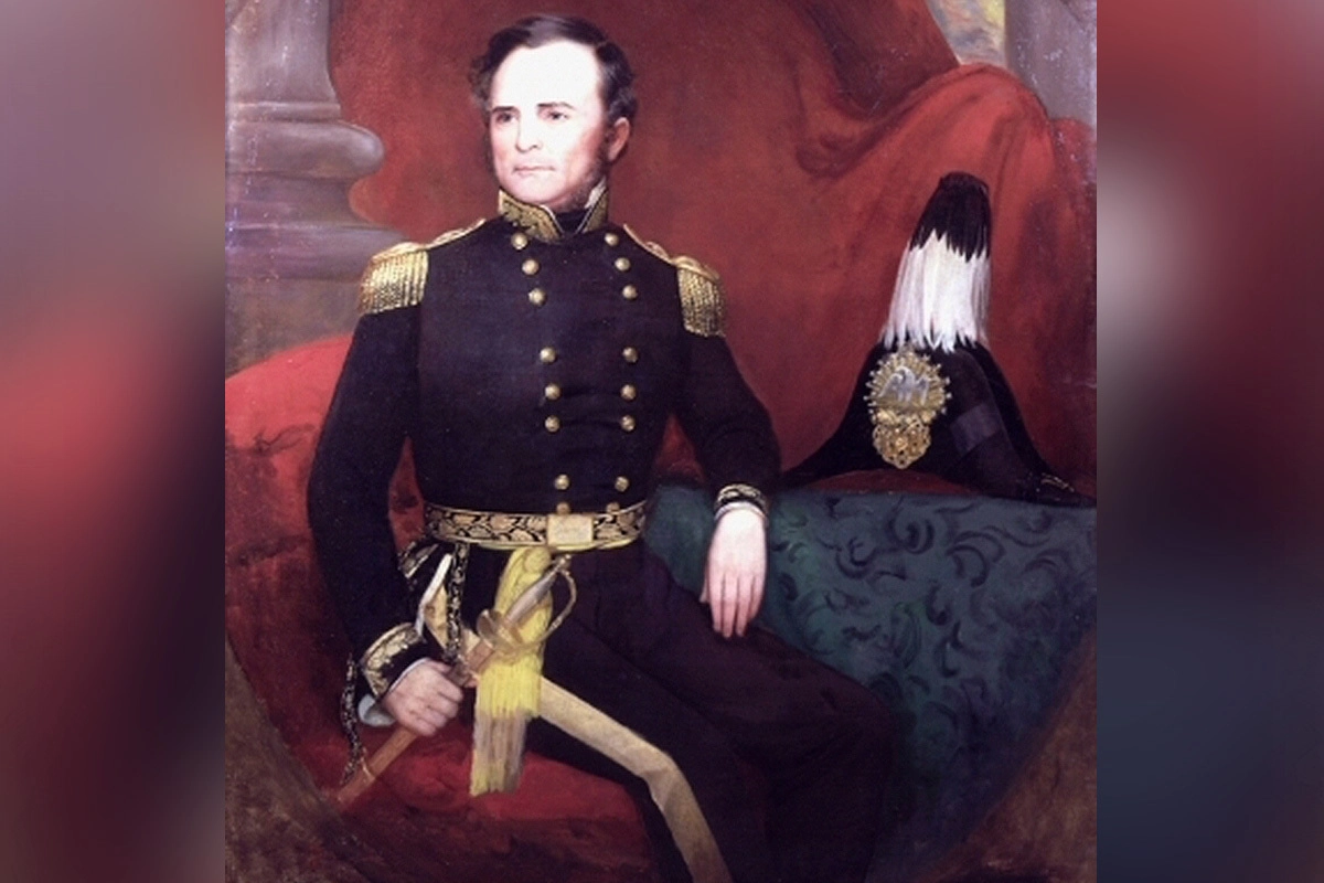 Официальный портрет бригадного генерала Гидеона Пиллоу.