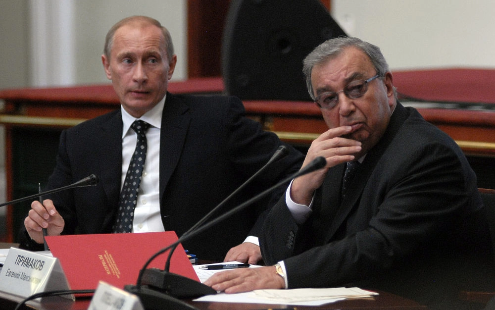 Владимир Путин с Евгением Примаковым.