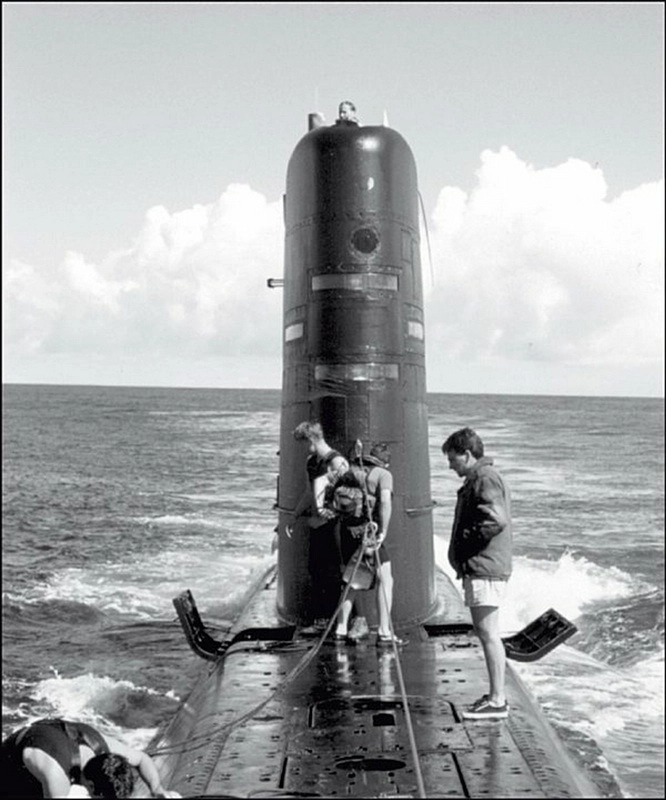 Тренировка южноафриканских спецназовцев с подводной лодкой, 1970–1980-е годы.