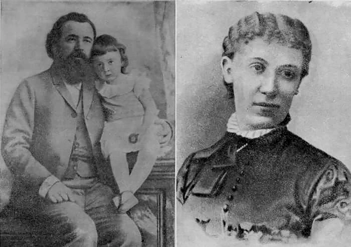 Склифосовский с младшей дочерью Тамарой. Справа – жена хирурга Софья