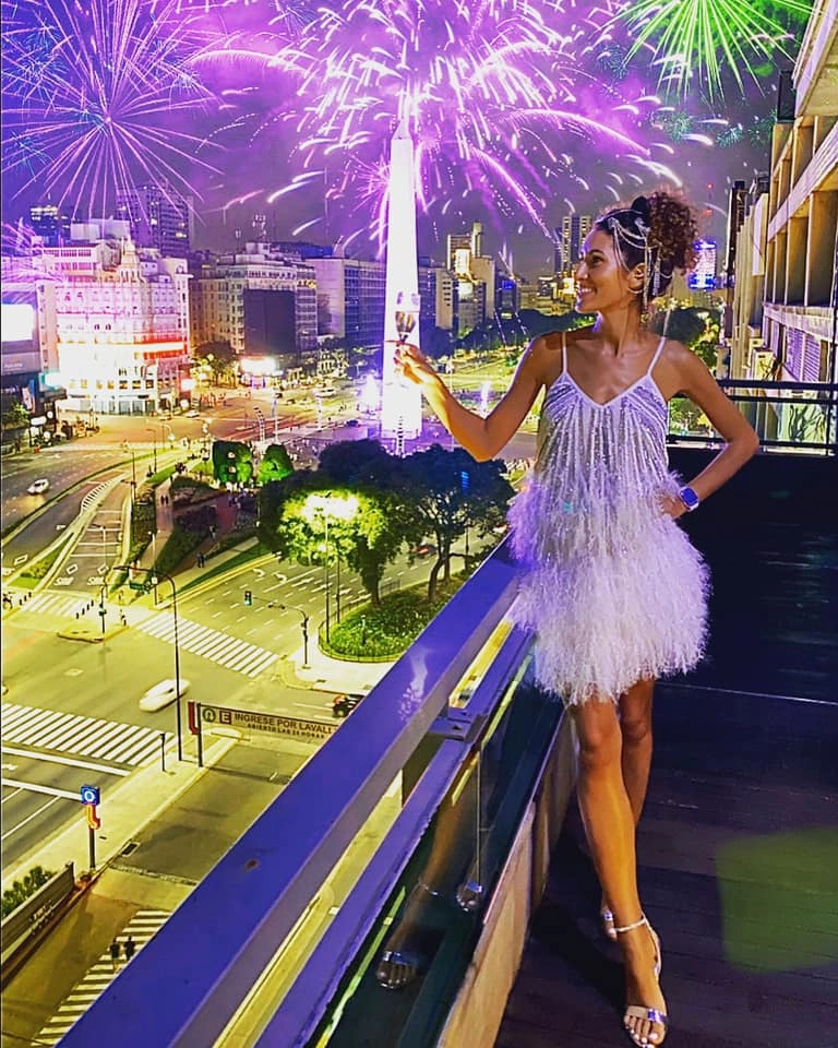 Анастасия Ермакова встречает 2020 год в соседней Аргентине.