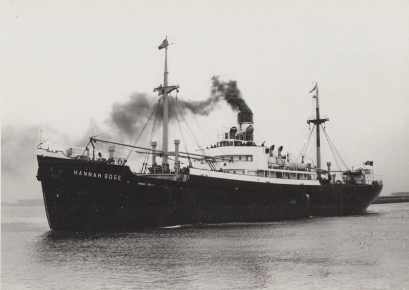 Немецкое судно «Ханах Бёге», потопленное Кречмером 17 сентября 1940 года как британское «Краун Арун».