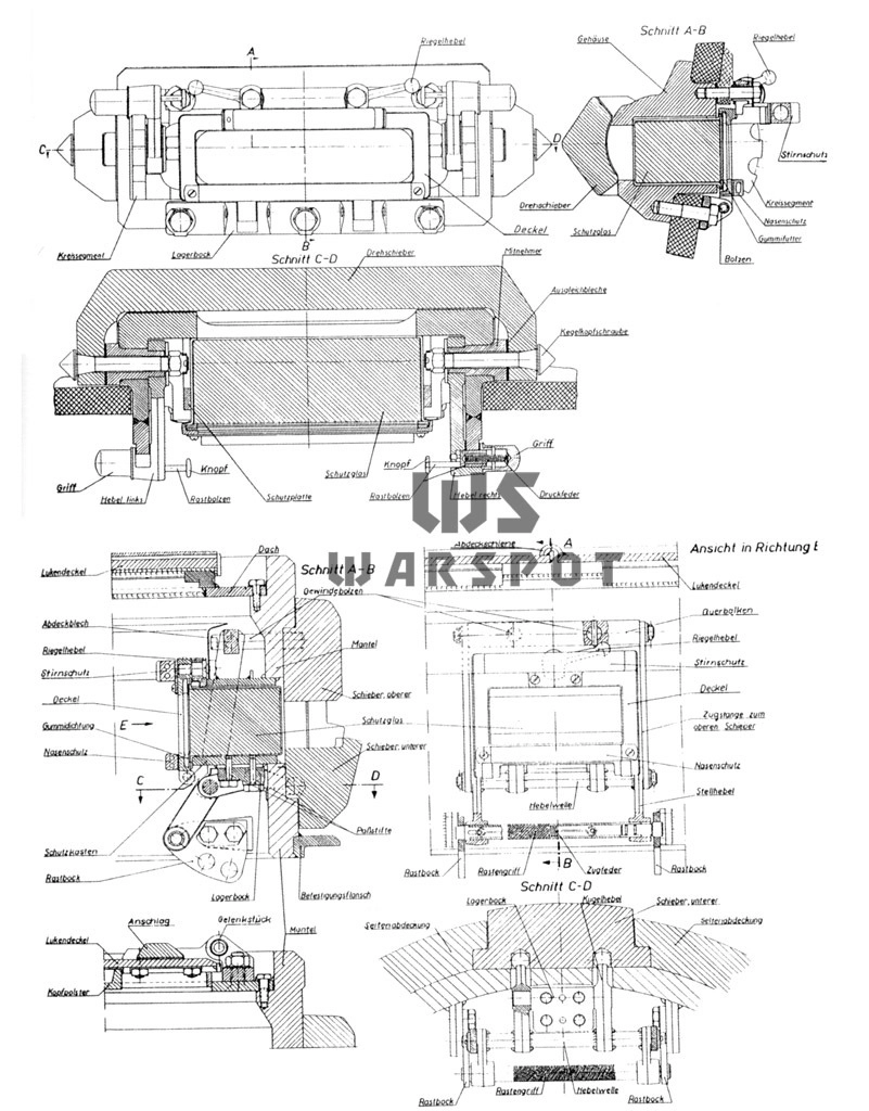 По итогам Польской кампании смотровые приборы средних танков были доработаны. В дальнейшем усиление происходило только за счёт более толстой брони приборов