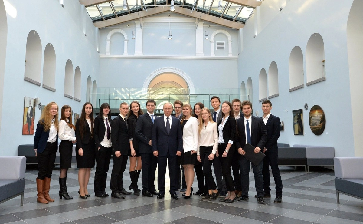Владимир Путин на встрече со студенческим активом Высшей школы менеджмента СпБГУ.
