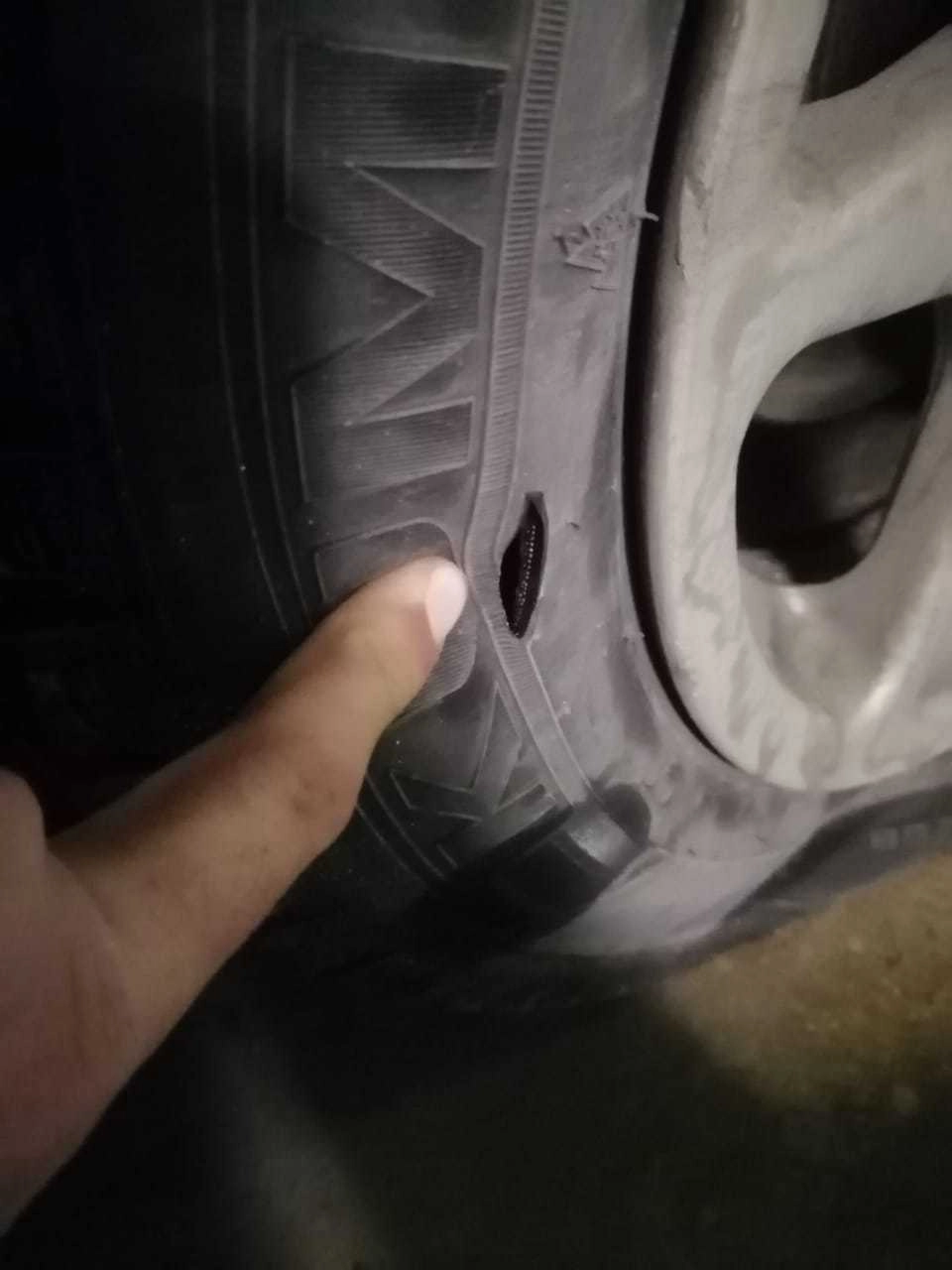 Проколотая резина