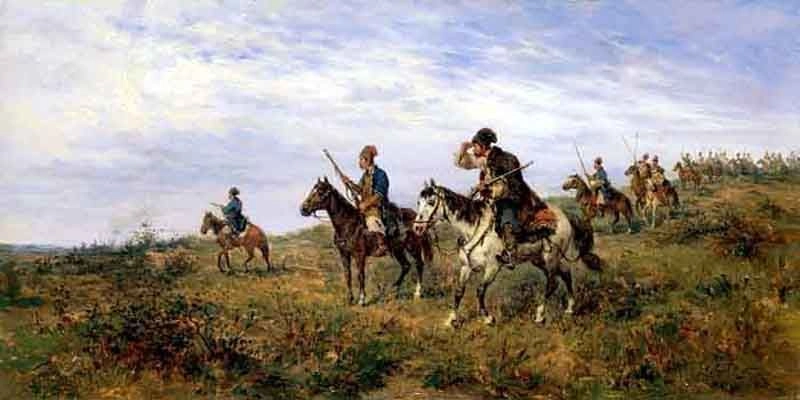 В степи широкой. Художник Людвиг Гедлек. В степи широкой. Художник Людвиг Гедлек.