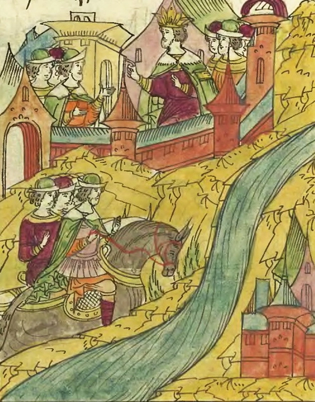 Иван Грозный отпускает Вишневецкого на Дон. Лицевой летописный свод, том 23