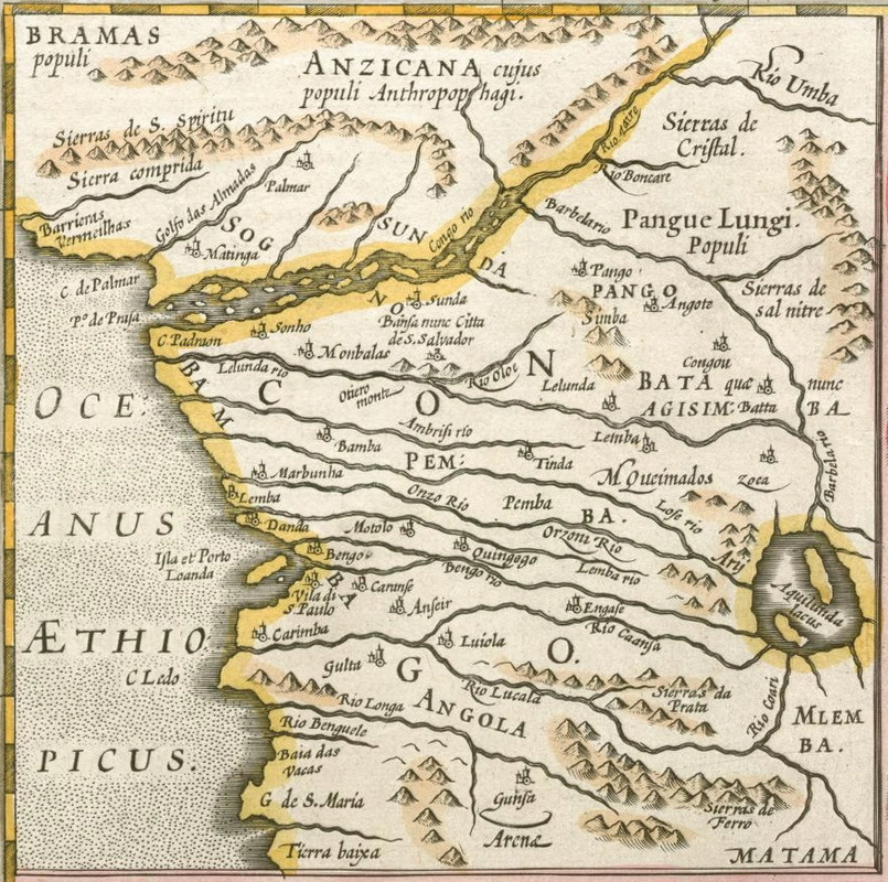 Карта Конго, около 1630 года. wikimedia.org