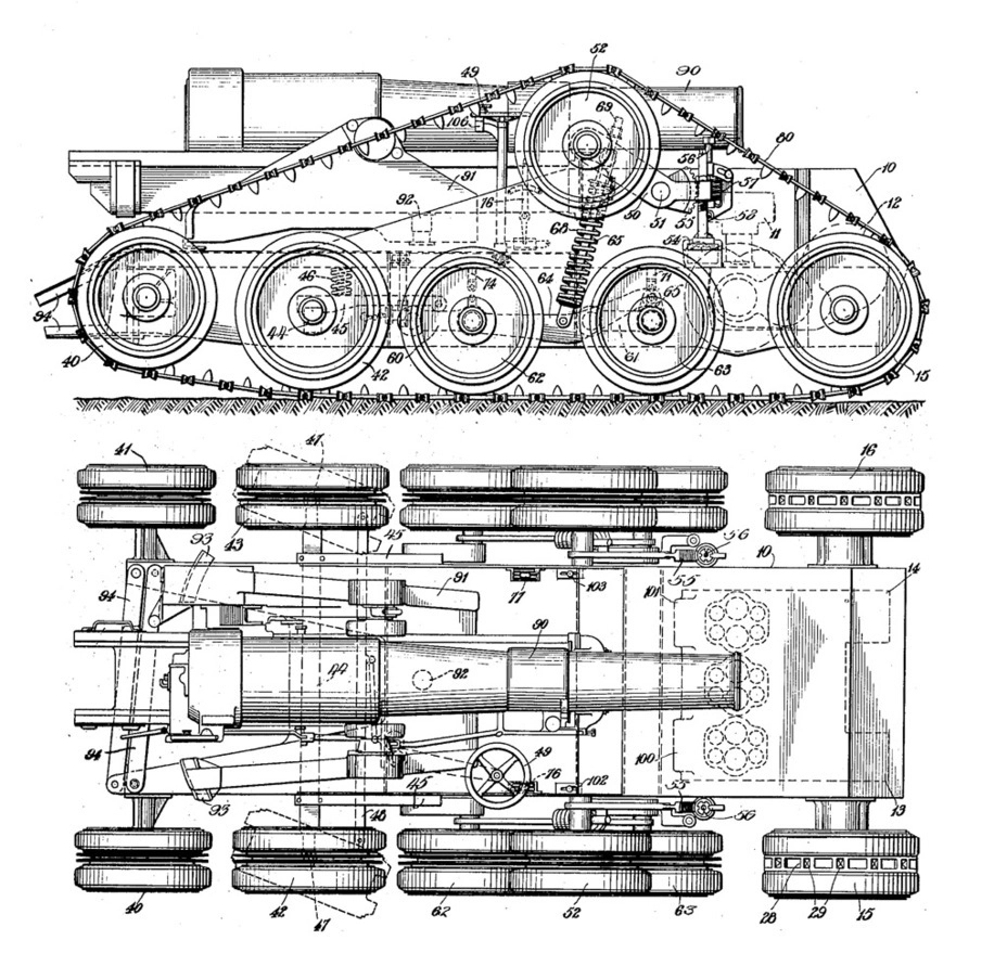 Christie Motor Carriage for 8-inch Howitzer стал первой колёсно-гусеничной боевой машиной, реализованной в металле. По итогам испытаний предполагалось заказать 350 таких САУ, но окончание войны перечеркнуло эти планы