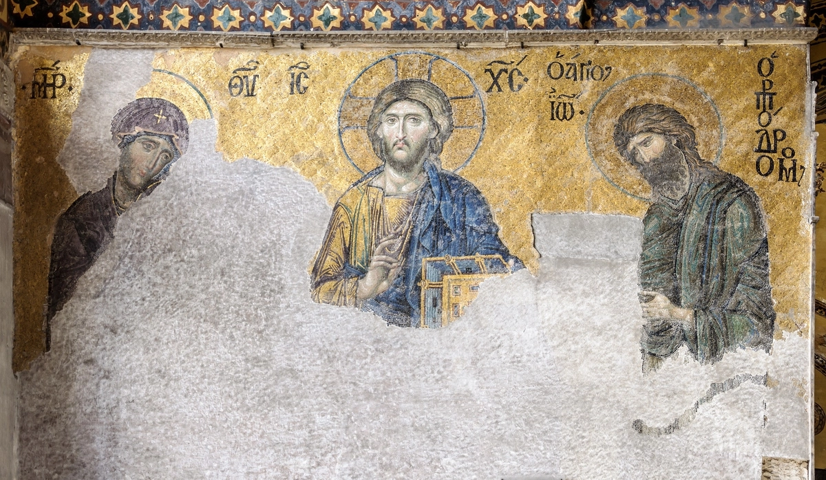 Византийские фрески в Святой Софии