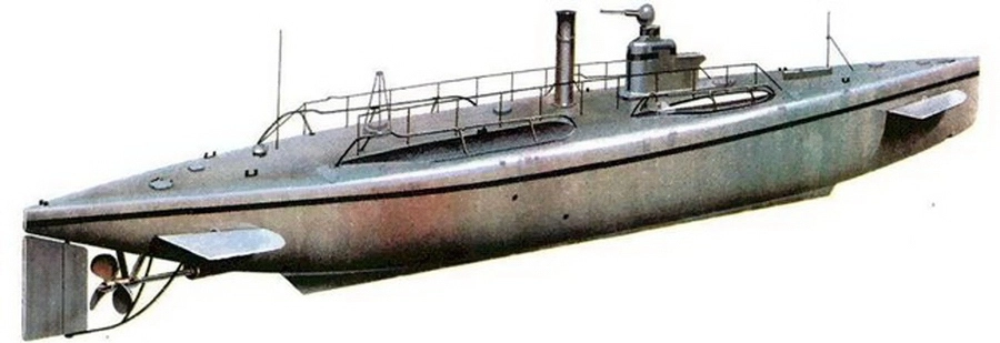Первая французская паровая подводная лодка «Нарвал», построенная по проекту Максима Лобёфа в 1900 году. Опыт её эксплуатации убедил командование флота, что паровые лодки по проектам Лобёфа могут дать флоту достаточно эффективные подводные корабли, способные действовать в открытом море