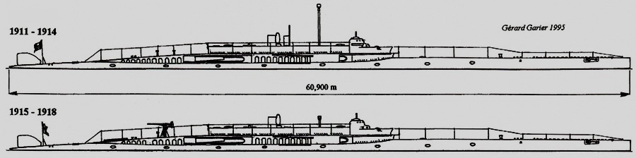 Конструктивный чертёж «Архимеда» (довоенного и военного периодов), выполненный в 1995 году французским исследователем Жераром Гарье (Gérard Garier). К сожалению оригинальных чертежей не сохранилось, также весьма мало имеется и детальных фотографий «Архимеда» Конструктивный чертёж «Архимеда» (довоенного и военного периодов), выполненный в 1995 году французским исследователем Жераром Гарье (Gérard Garier). К сожалению оригинальных чертежей не сохранилось, также весьма мало имеется и детальных фотографий «Архимеда»