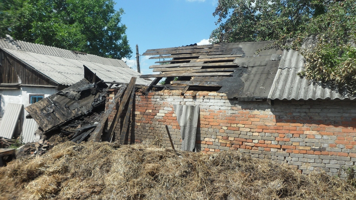 Сгоревший дом Аллы