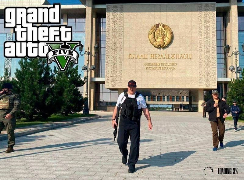 Александр Лукашенко в Либерти Минске