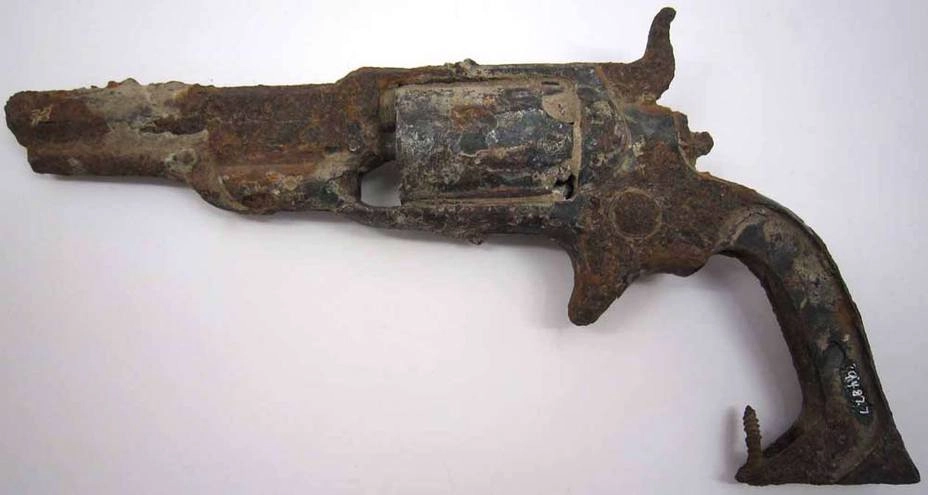Револьвер подполковника Бартли Буна, самого высокопоставленного офицера Конфедерации, попавшего в плен во время первой битвы при Булл-Ран