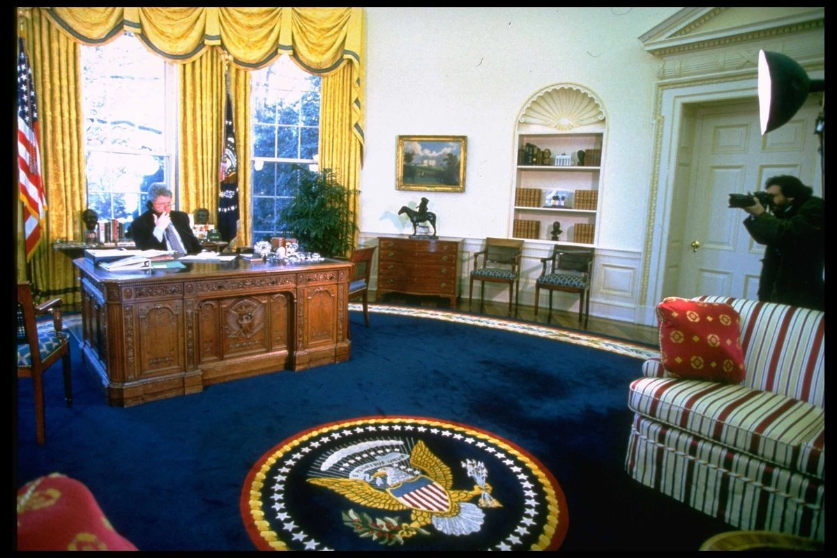 Овальный кабинет в Белом доме при Билле Клинтоне © social media 