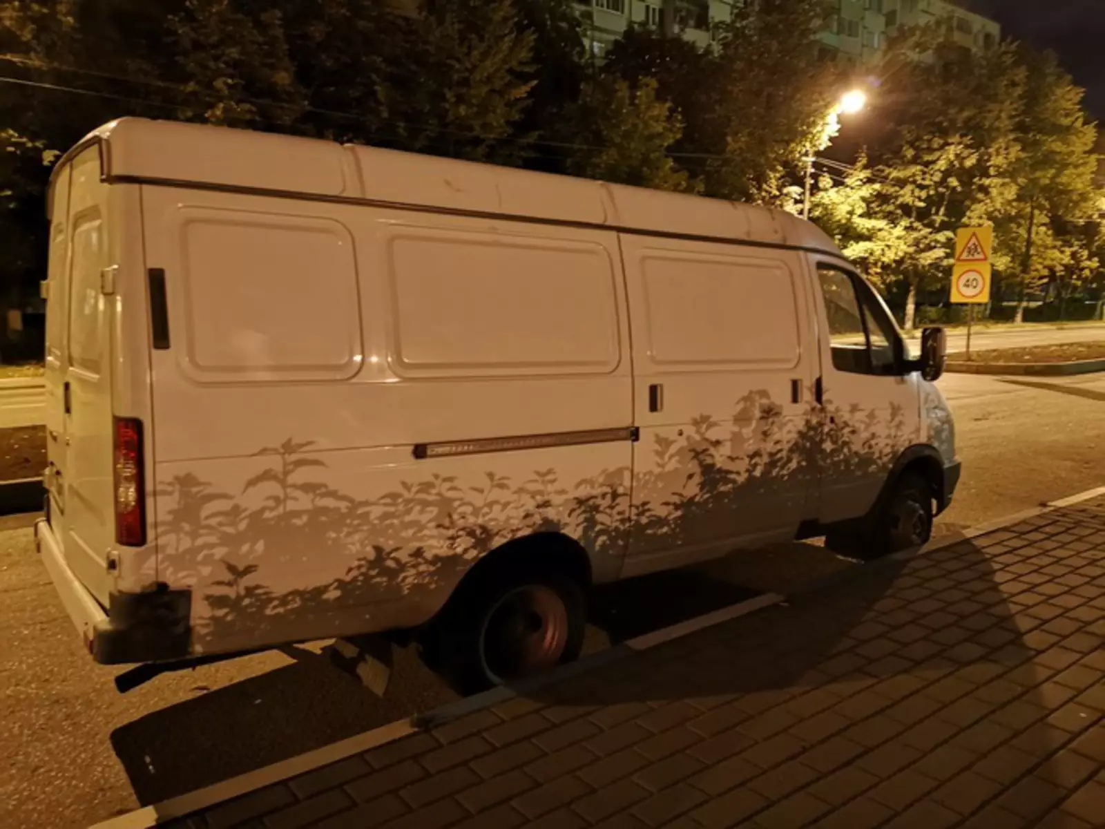 Тень, которая похожа на картину. 