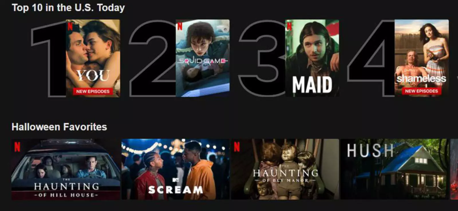 Топ Netflix в США на данный момент. Топ Netflix в США на данный момент.