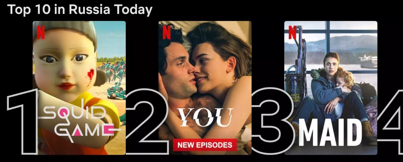 Вот так выглядит топ-3 Netflix в России на данный момент. Вот так выглядит топ-3 Netflix в России на данный момент.