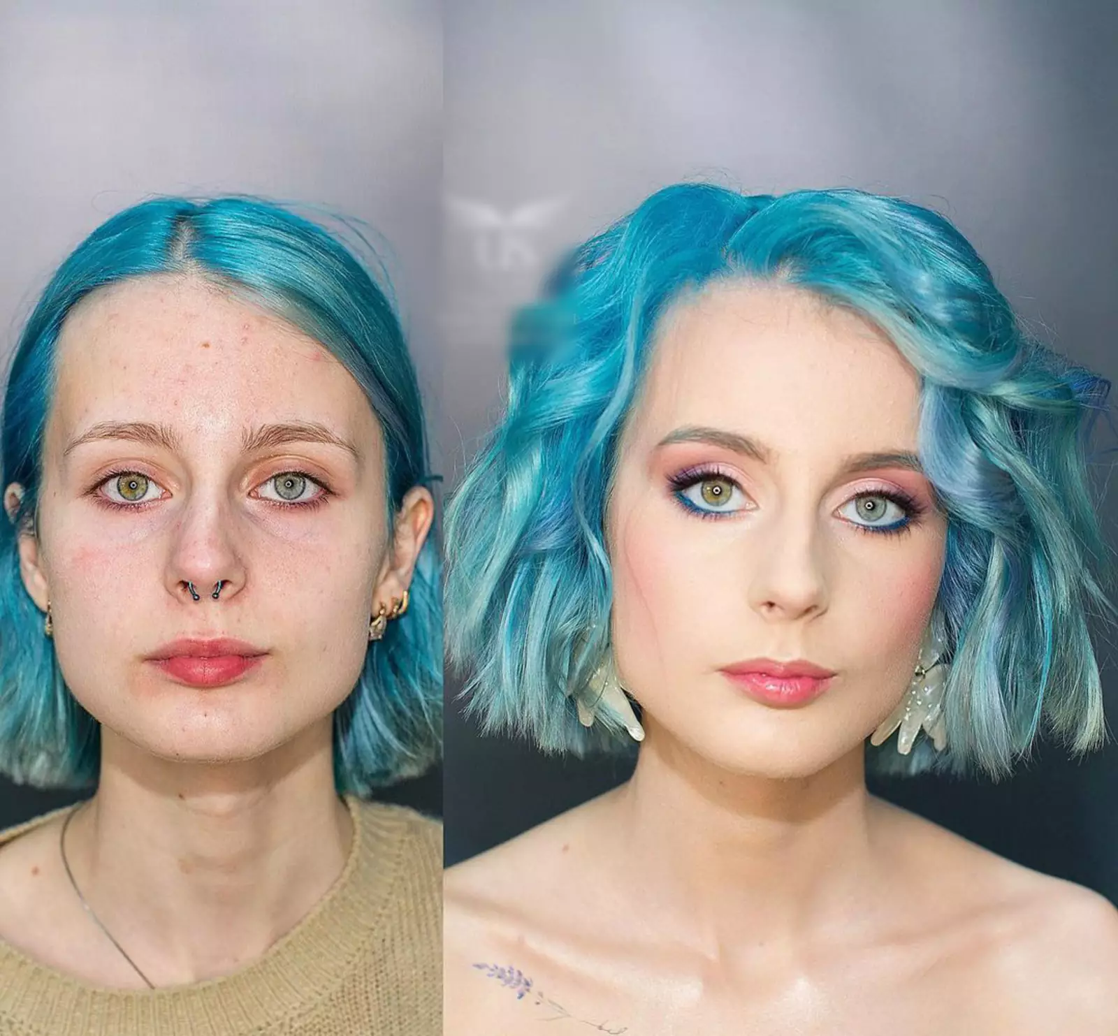 Еще один пример цветного, но при этом нежного макияжа. Еще один пример цветного, но при этом нежного макияжа.