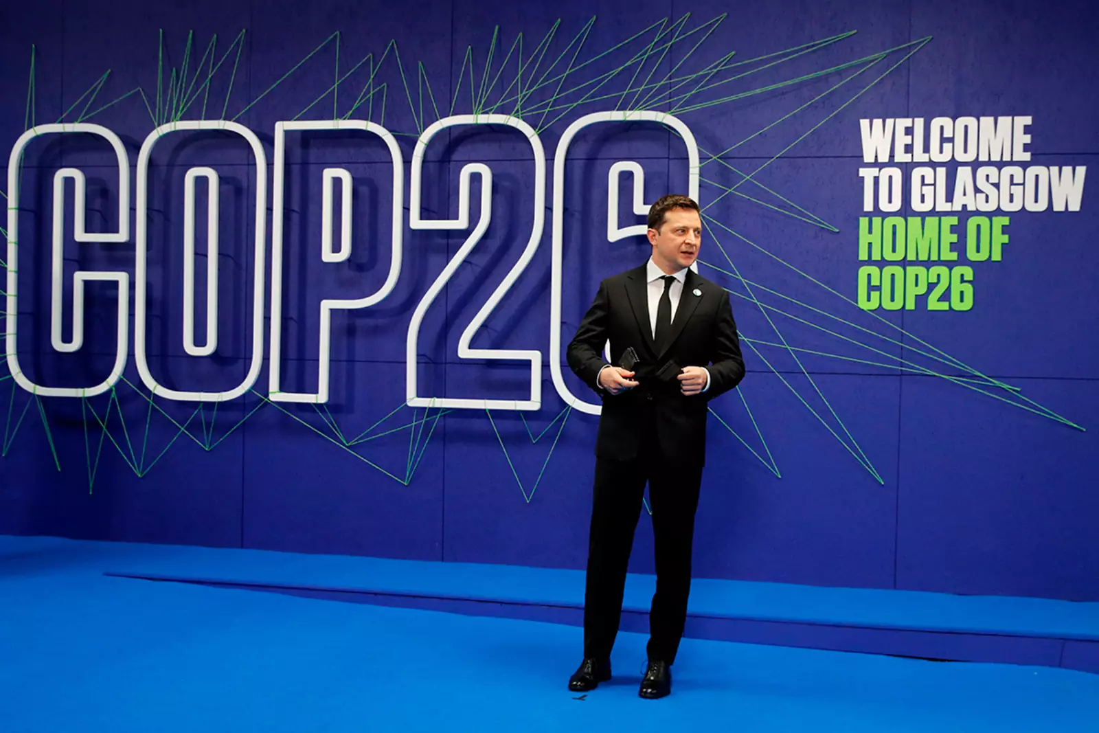 Президент Украины Владимир Зеленский на 26-й Конференции сторон Рамочной конвенции ООН об изменении климата (COP26) в Глазго 