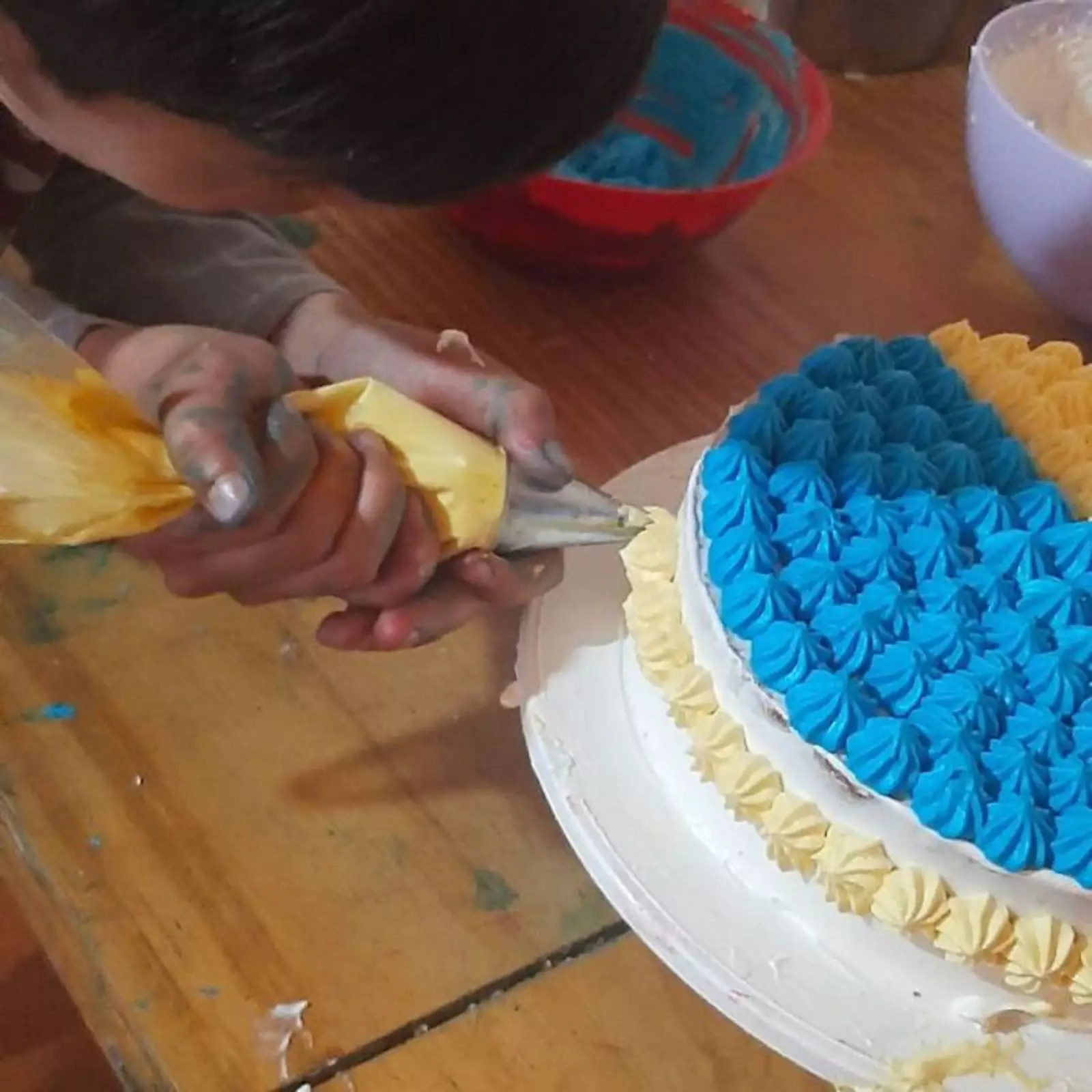 Печь торты Хоакина научил его дедушка.
