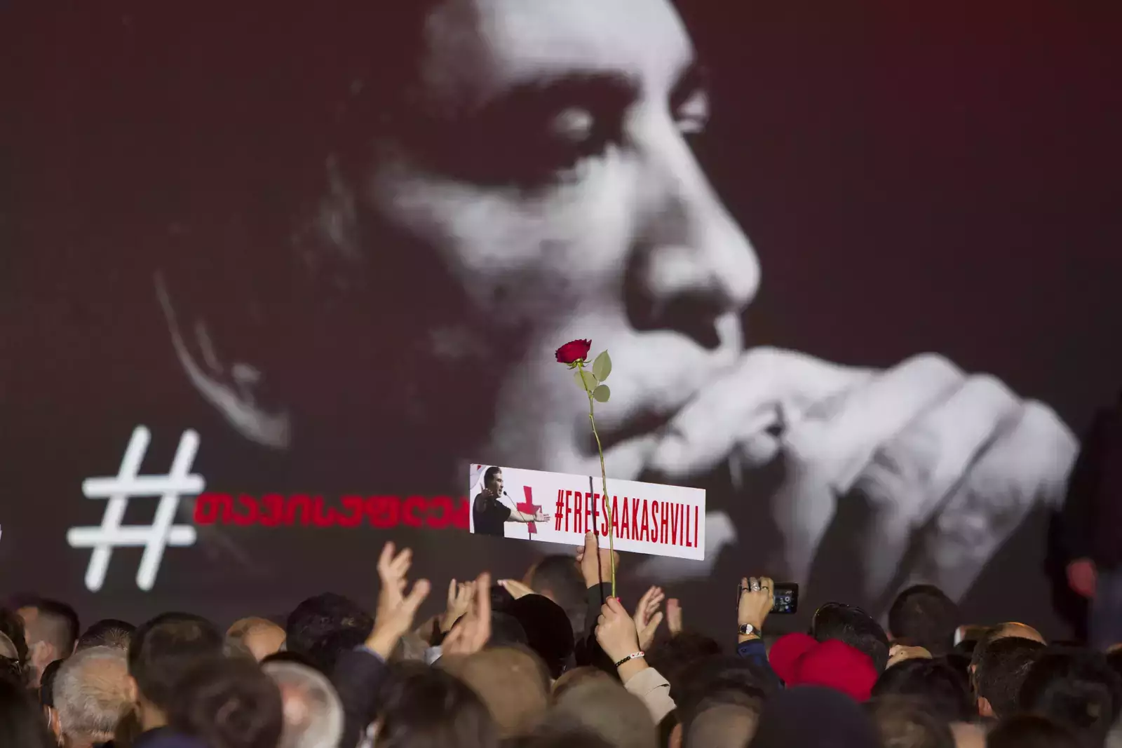 Митинг в Тбилиси с требованием освободить Саакашвили Митинг в Тбилиси с требованием освободить Саакашвили