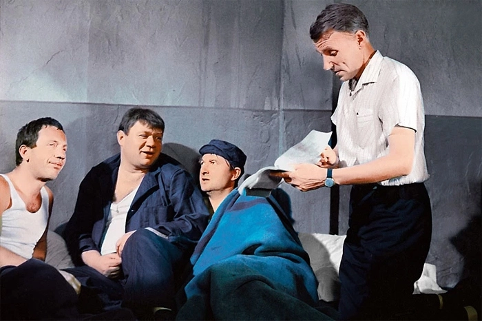 На съемочной площадке "Джентльменов удачи". На съемочной площадке "Джентльменов удачи".