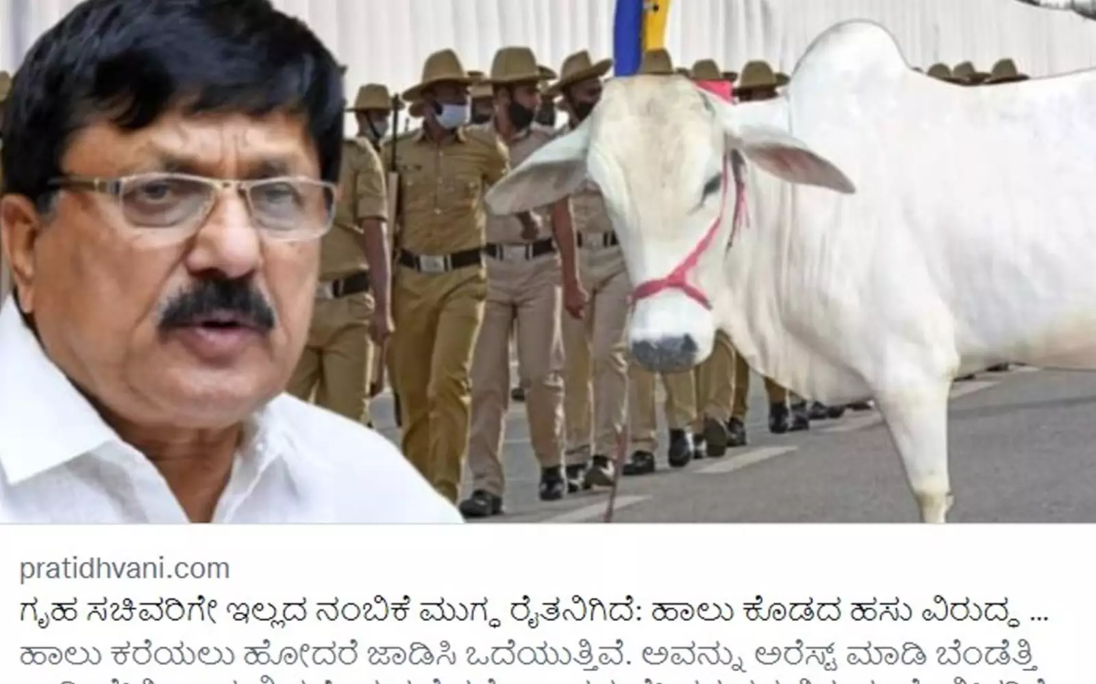 Индиец попросил сотрудников полиции убедить коров снова начать давать молоко.