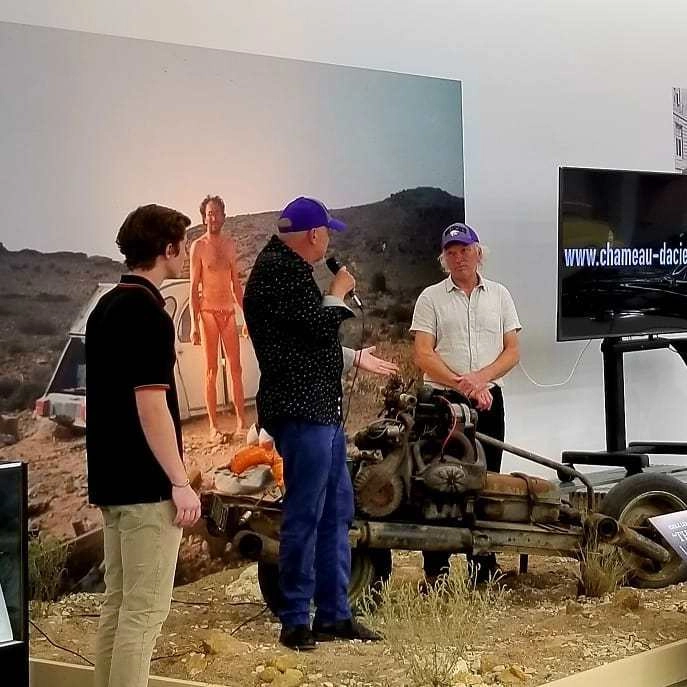 Лере и его мотоцикл в музее Midwest Dream Car Collection. Лере и его мотоцикл в музее Midwest Dream Car Collection.