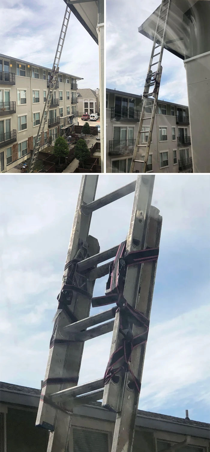 Учитывая высоту, на которой эта конструкция установлена