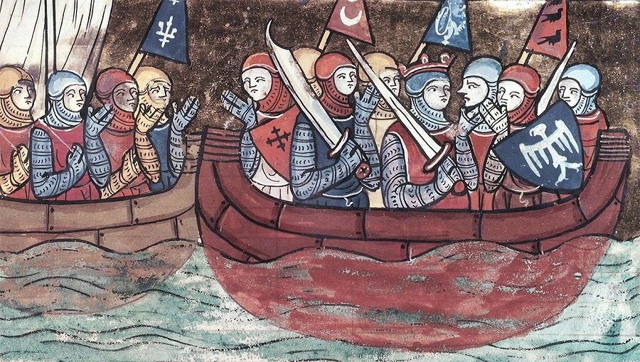 Немецкие крестоносцы на пути в Святую Землю