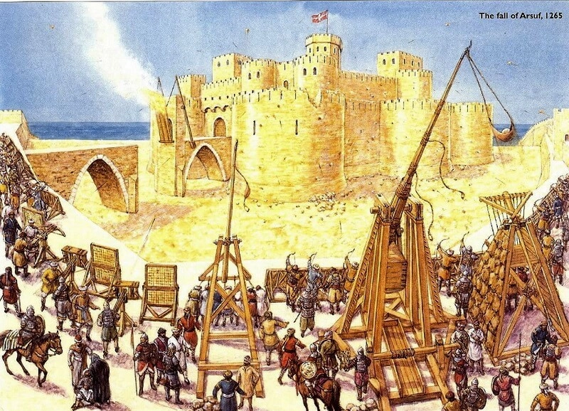 Взятие Арсуфа Бейбарсом, 1265 год. 