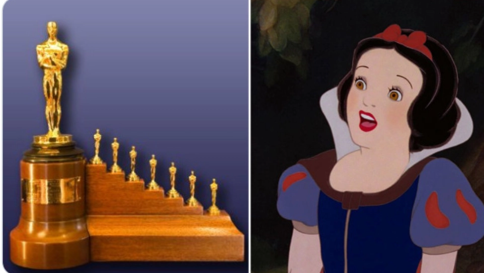 Специальный «Оскар», который Уолт Дисней получил за «Белоснежку и семь гномов» Специальный «Оскар», который Уолт Дисней получил за «Белоснежку и семь гномов»