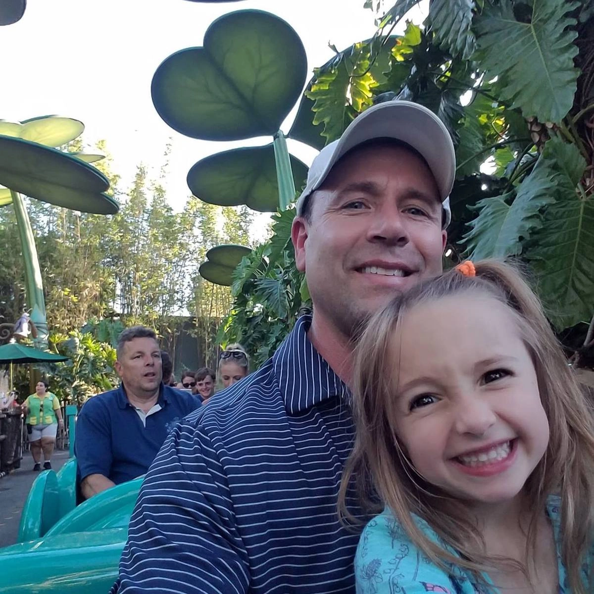 Брайан Мосс с дочерью.