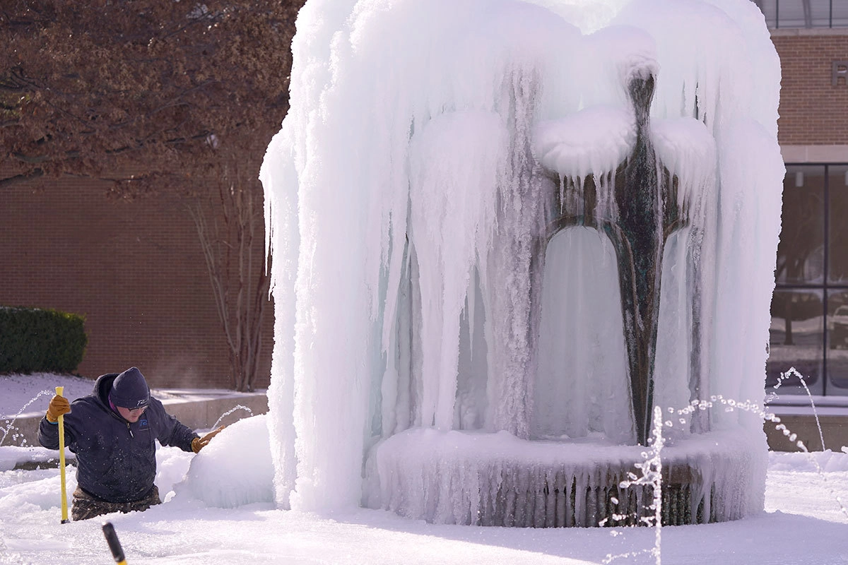 Сильные морозы в Техасе Сильные морозы в Техасе