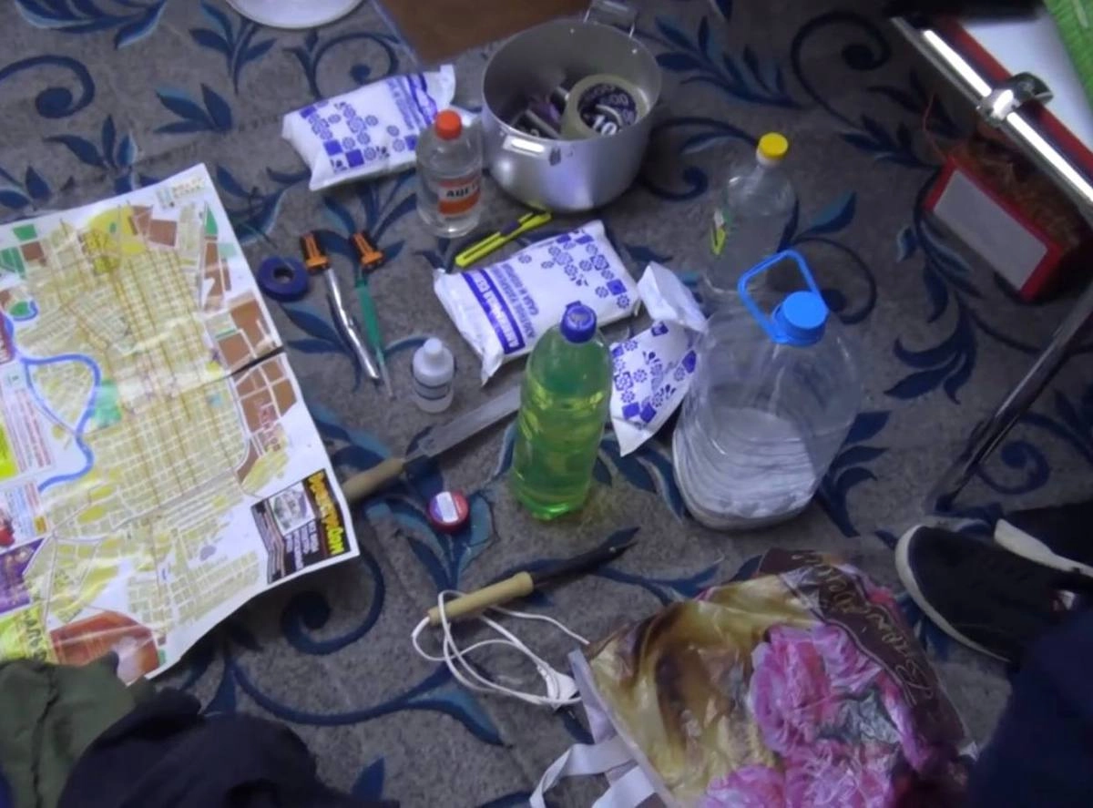 Вещественные доказательства подготовки к теракту