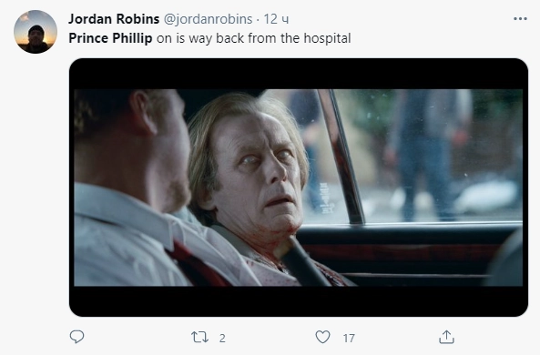 Филипп по дороге домой из больницы. 