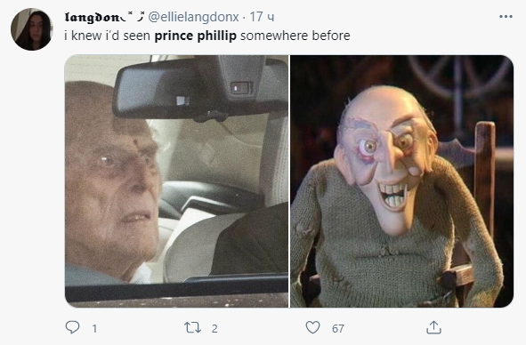 Такое ощущение, что я уже где-то видел принца Филиппа. 