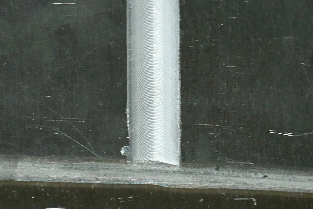 Шов после сварки трением с перемешиванием на пробном изделии S7 R&D