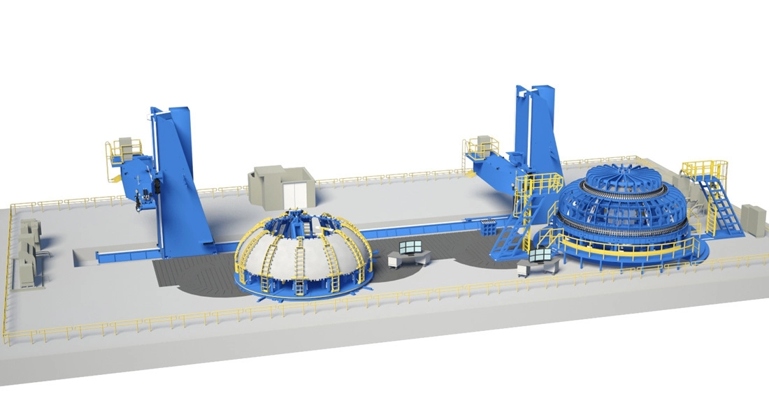 Оборудование для сварки трением с перемешиванием компонентов лунной программы США (для понимания масштаба - в центре рабочий стол с шестью мониторами).