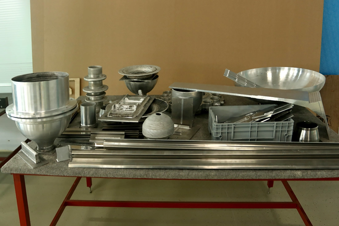 Пробные детали, выращенные в S7 R&D, после обработки фрезой