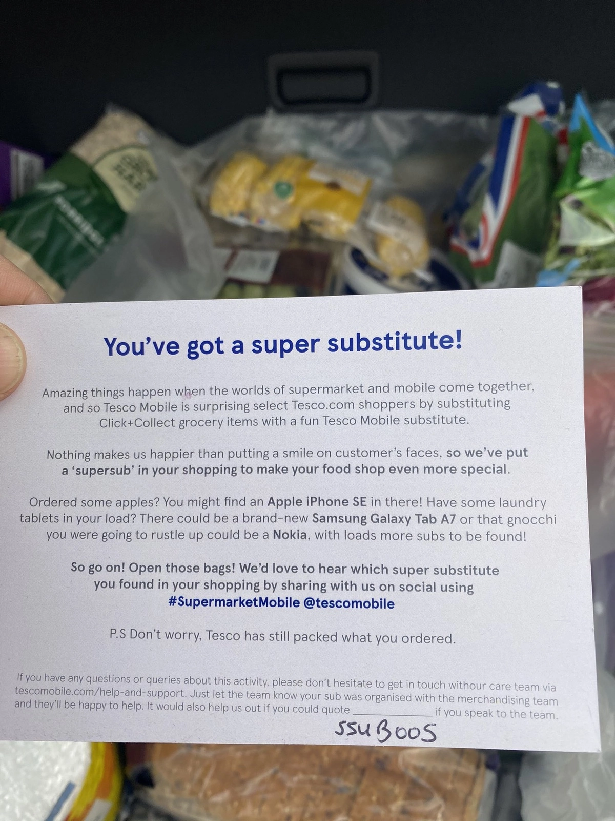 Надпись: Вы получили суперзаменитель.