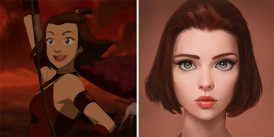 Суки из мультфильма «Аватар: Легенда об Аанге» 